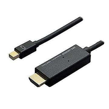 ミヨシ 4K対応miniDisplayPort-HDMIケーブル 3m ブラック DPC-4KHD30/BK 管理No. 4951241136446