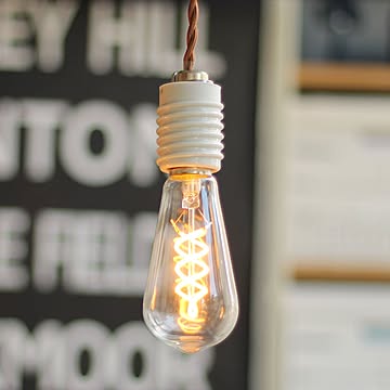 陶器 ペンダントライト E26 モーガルソケット 100cm ホワイト 引掛けシーリング
