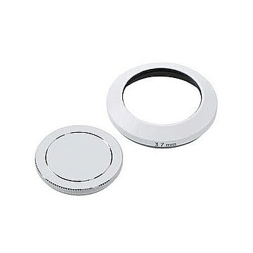 エツミ メタルインナーフード+キャップセット37mm(ホワイト) E-6466 管理No. 4975981646690
