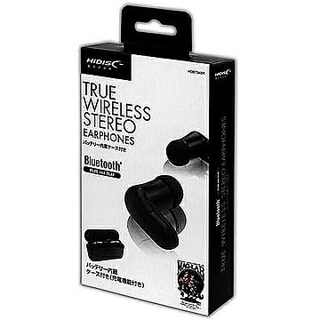 HIDISC バッテリー内蔵ケース付き TRUE WIRELESS STREO Bluetoothイヤホン HDBT34BK 管理No. 4984279641132