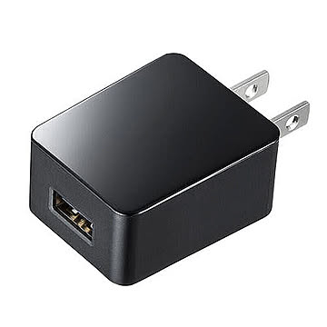 サンワサプライ USB充電器(2A・高耐久タイプ) ACA-IP52BK 管理No. 4969887504727