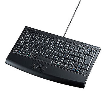 サンワサプライ トラックボール内蔵キーボード SKB-TR05BK 管理No. 4969887695272