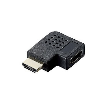 エレコム HDMI L字型アダプタ 左向き AD-HDAAB04BK 管理No. 4953103465831