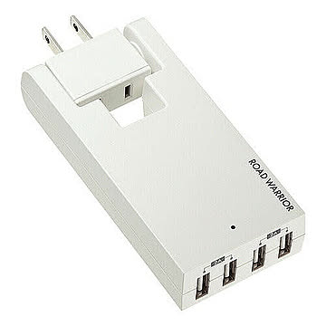 サンワサプライ スイングUSB充電タップ TR-AD3USBW 管理No. 4969887837399
