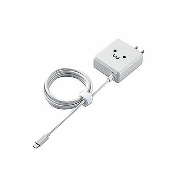 エレコム LightningAC充電器 PD準拠 18W Lightningケーブル一体型 1.5m ホワイトフェイス MPA-ACLP03WF 管理No. 4549550155762