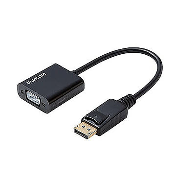 【5個セット】エレコム 変換アダプタ/DisplayPort-VGA/ブラック AD-DPVGABKX5 管理No. 4589453000424