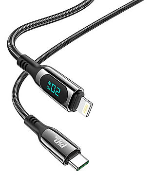 JTT hoco S51ディスプレイケーブルPD20W Type-C to iOS ブラック S51-DISPTL-BK