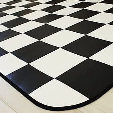 インテリアショップゆうあい ダイニングラグ チェッカー6037 Y 約182×300cm
