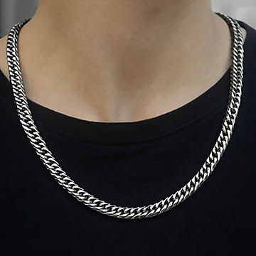 ネックレス 細めチェーン シルバー チェーン 韓国ファッション ゴシック HIP HOP ヒップホップ ラッパー B-boy ギャングスター ダンサー メンズ レディース