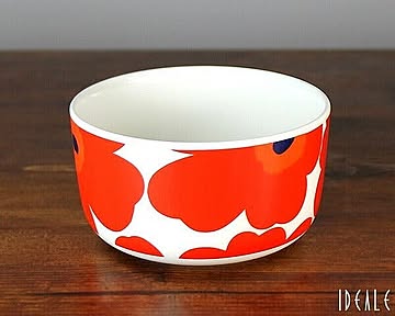 マリメッコ ウニッコ ボウル 500ml レッド marimekko UNIKKO