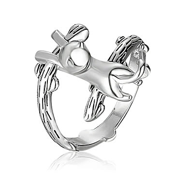 リング 猫 ネコちゃん キャット CAT 指輪 アクセサリー ヒップホップ ジュエリー ジュエル jewel レゲエ クラブCLUB メンズ 男女兼用 HIPHOP ヒップホップ