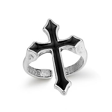リング 黒 十字架 クロス キリスト 指輪 シルバーアクセサリー ヒップホップ アクセサリー ジュエリー ジュエル レゲエ クラブ CLUB メンズ レディース 男女兼用