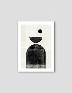 NOUROM | GEOMETRIC SHAPES #2 | アートプリント/ポスター (50x70cm)【北欧 シンプル ミニマル インテリア おしゃれ】