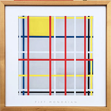 【bicosya/美工社】 Piet Mondrian /ピエト・モンドリアン アートフレーム  New York City 3