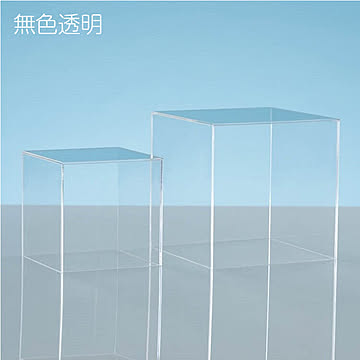 ジーアシスト アクリル5面体サイコロケース 透明 幅100×奥行100×高さ100