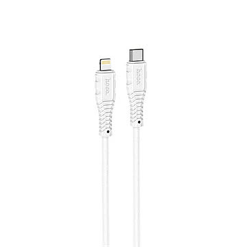 JTT hoco X67 nanoシリコンケーブル PD20W Type-C to iOS ホワイト X67-NANOSTL-WH