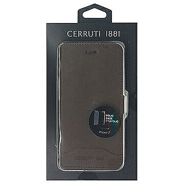 CERRUTI Smooth Split Leather - Booktype Case - Brown CEFLBKP7SLBR 管理No. 4526397956363