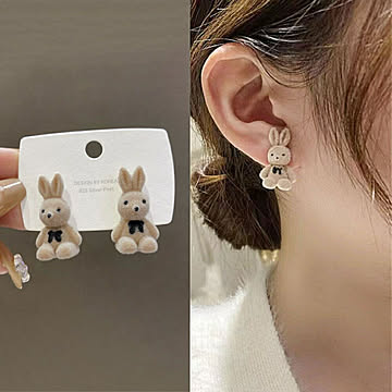 ピアス ウサギ うさぎ 兎 両耳用 ラビット アクセサリー ジュエリー クラブ ジュエル jewel レゲエ CLUB メンズ 男女兼用 HIPHOP ヒップホップ系
