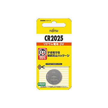 富士通 FUJITSU コイン形リチウム電池 ボタン電池 3V 1個入 CR2025C(B)N FDK CR-2025 管理No. 4976680789503