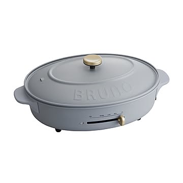 BRUNO crassy+ オーバルホットプレート ブルーグレー