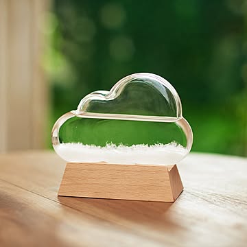 ストームグラス クラウド インテリア 置物 オブジェ 気象計 季節や天気で結晶が変化 天気予報 Fun Science