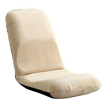 Leraar コンパクトリクライニング座椅子 美姿勢習慣 日本製 Lサイズ 起毛ベージュ