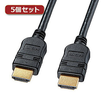 5個セット サンワサプライ 対応ハイスピードHDMIケーブル KM-HD20-30TK2X5 管理No. 4589452969036