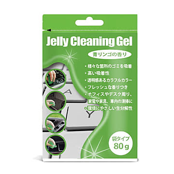 日本トラストテクノロジー クリーニングジェル 袋タイプ グリーン JTCLEGLB-GR