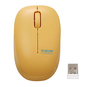 エレコム ワイヤレスマウス 無線 2.4GHz 抗菌 静音 BlueLED 子供用 小学生 Sサイズ イエロー オンライン学習 M-BL20DBSKYL