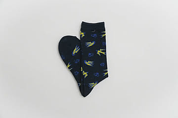 decka -quality socks- x BRU NA BOINNE | Pile Socks / Swallow | ソックス【デカ 靴下 シンプル かわいい】