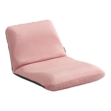 ホームテイスト コンパクトリクライニング座椅子 Sサイズ 日本製 Leraar 起毛ピンク