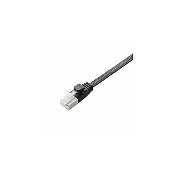 エレコム　ツメ折れ防止フラットLANケーブル(Cat6準拠)　LD-GFT/BK100 管理No. 4953103847712