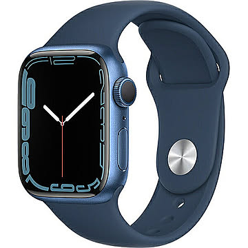 Apple Watch Series 7 GPSモデル 41mm ブルーアルミニウムケース アビスブルースポーツバンド MKN13J/A 管理No. 2701510002888-878