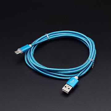 日本トラストテクノロジー Type-C充電おしらせケーブル 2m ブルー JTINDTC-2M-BL