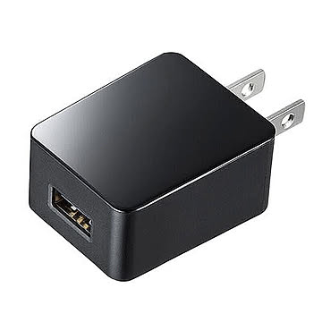サンワサプライ USB充電器(1A・高耐久タイプ) ACA-IP49BK 管理No. 4969887504611