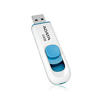 10個セット ADATA USBメモリ 16GB USB2.0 スライド式 ホワイト AC008-16G-RWEX10 管理No. 4589452996841
