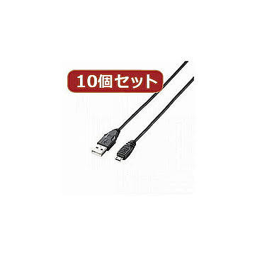 10個セット エレコム　タブレット用USBケーブル(A-microB) TB-AMB10BKX10 管理No. 4589452964765