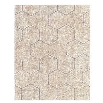 プレーベル 輸入絨毯 ゼクス 190×240cm ベージュ 防音効果 花粉対策 消臭