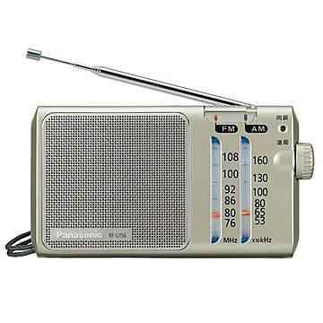 ラジオ 2バンドレシーバー FM AM パナソニック RF-U156-S