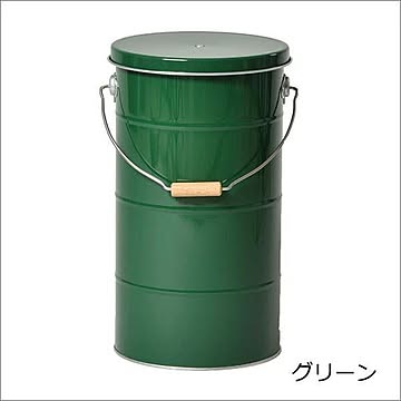 渡辺金属工業 オバケツ ライスストッカー 10kg グリーン