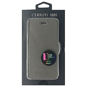 CERRUTI Smooth Split Leather - Booktype Case - Taupe CEFLBKP7SLTA 管理No. 4526397956486