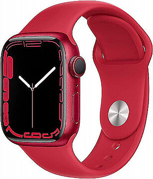 Apple Watch Series 7 GPSモデル アップルウォッチ REDスポーツバンド - レギュラー MKN23J/A 管理No. 2701510002840-885