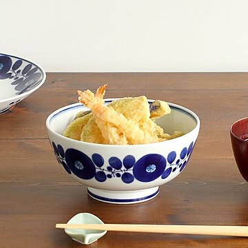 白山陶器 ブルーム 丼 16.5cm