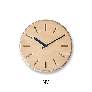 【Lemnos/レムノス】Paper-Wood CCLOCK line ペーパーウッドクロック ライン