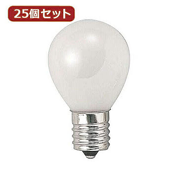 YAZAWA 25個セット クリプトンミニランプ25W形フロスト KS351722FX25 管理No. 4560352869695