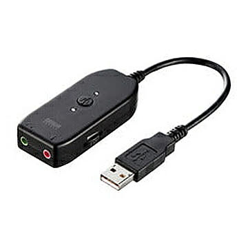 サンワサプライ　USBオーディオ変換アダプタ　MM-ADUSB3 管理No. 4969887526668