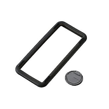エレコム スマホ汎用ケース シリコンバンパー P-SBSTRSL03BK 管理No. 4549550158961