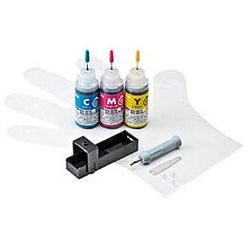 サンワサプライ　詰め替えインクBCI-351C・M・Y用　INK-C351S30S 管理No. 4969887868027