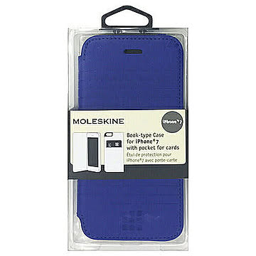 MOLESKINE PU LEATHER BOOKTYPE CASE - DEBOSSED LINE - BLUE MOFLBKP7DLDB 管理No. 4526397954833
