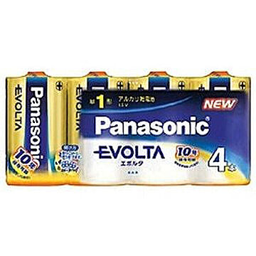パナソニック Panasonic EVOLTA エボルタ 単1形 アルカリ乾電池 4本パック LR20EJ/4SW 台風 防災グッズ 管理No. 4984824811294